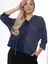 Блуза "Стильный замысел" (синяя) Б9087