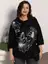Блуза Цветочная рапсодия (черная) Б15311-18М
