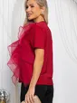 Блуза праздничная трикотажная Риана (красная) Б14618-5М