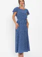 Платье Жара (синее/горох) П13968-16М