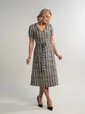 Платье твидовое Парижанка (серое) П15093-10М
