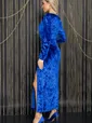 Платье Ночное сияние (синее) П11901