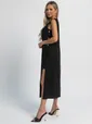 Платье льняное Тропик (черное) П16123-1М