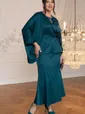 Костюм с юбкой Альсия (изумрудный) К14392-5М