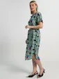 Платье Геометрия стиля (зеленое) П15602-6М