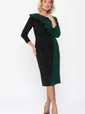 Платье Эванесса (черно-зеленое) П12749-35М