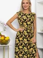 Платье Иниша (черно-желтое) П13924-4М