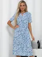 Платье Тоскана (бело-голубое) П15512-45М