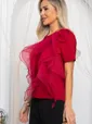 Блуза праздничная трикотажная Риана (красная) Б14618-5М