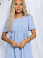Платье Цветы Лета (голубое) П13057-18М