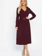 Платье трикотажное Парижанка (бордовое) П14622-10М