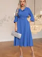Платье с поясом Доминанта НЬЮ (васильковое) П14344-16М