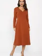 Платье трикотажное Парижанка (терракот) П14335-10М
