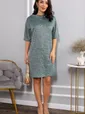 Платье трикотажное Ветта (зеленое) П14599-10М