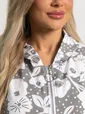 Жакет летний Фловерс (серо-белый) Б15579-18М