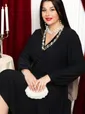 Платье трикотажное Эхо лета (черное) П14366-1М