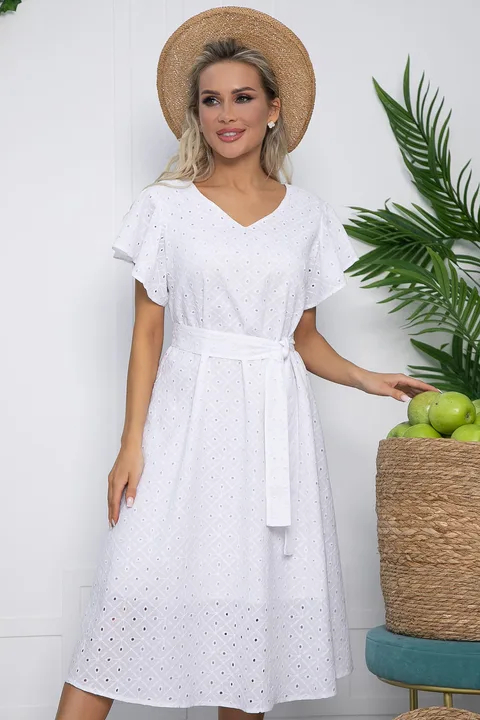 Платье Мелодия любви (белое) П13632-4М