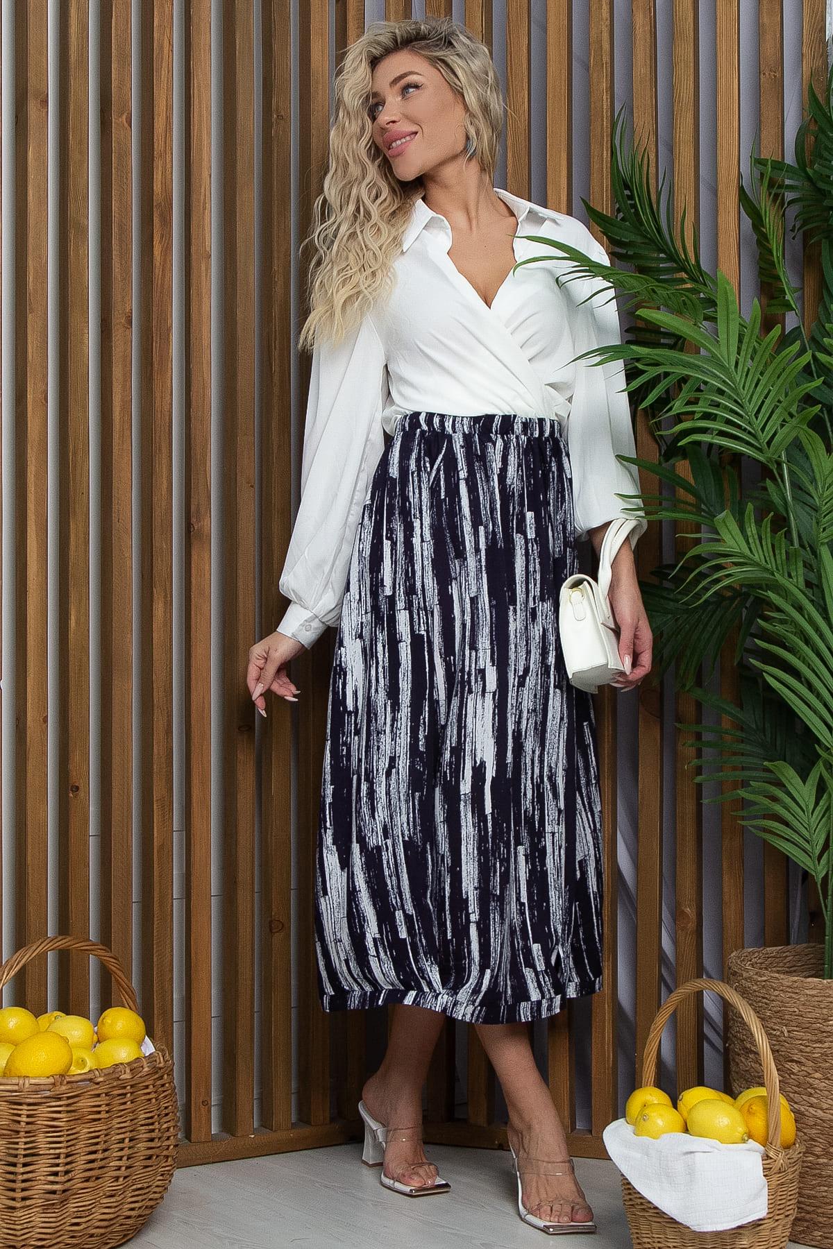 Юбка бохо (синяя) Ю13379-10М