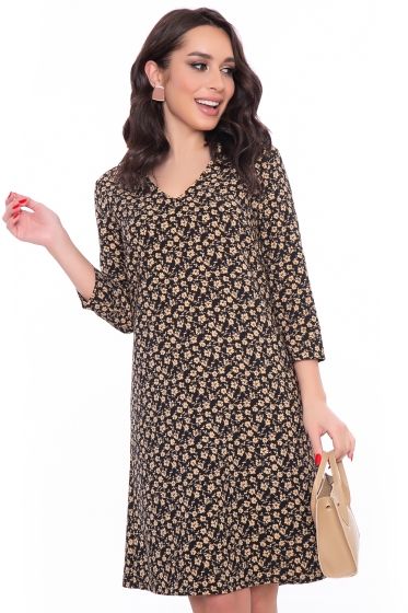 Платье "Леди Флауэр" (беж) П3098