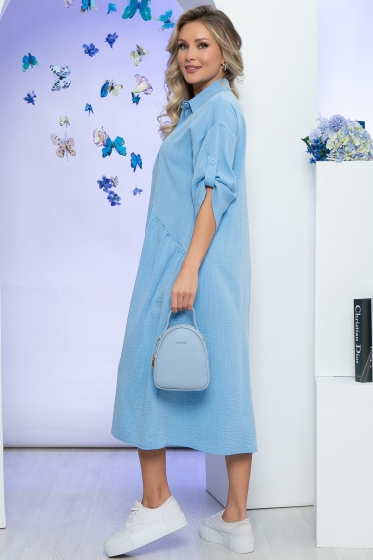 Платье "Индира" (голубое) П5546