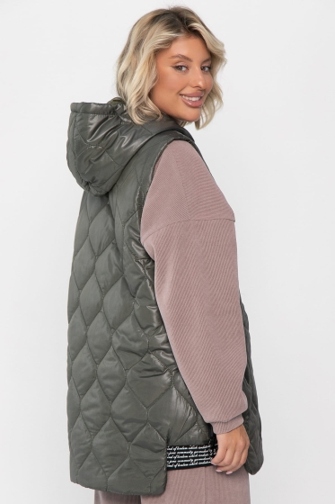 Жилет утепленный Дана Мур (хаки) Б14309-18М