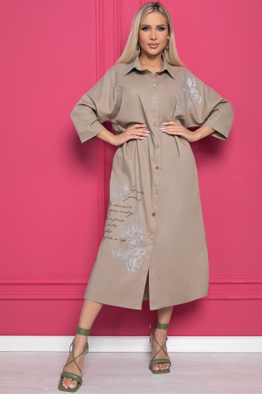 Платье "Мирослава" (беж) П8951