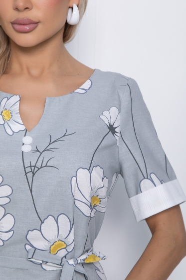 Платье Люсия (светло-серое) П10836