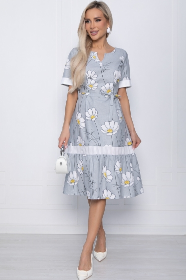 Платье Люсия (светло-серое) П10836