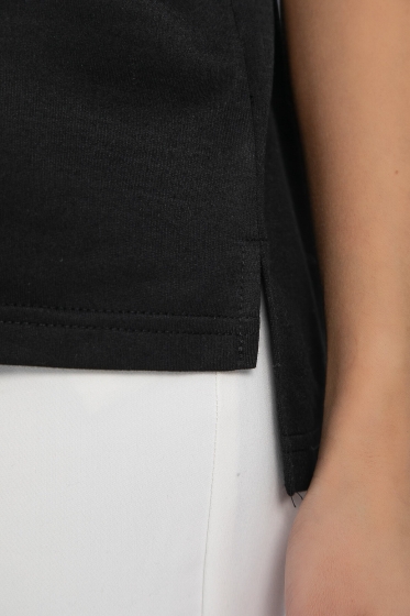 Поло Юлиана (черное/полоска) Б13074-10М