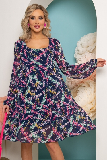 Платье "Милее всех" (мультиколор) П3557