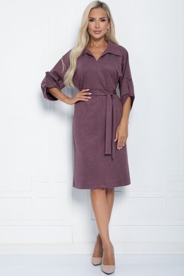 Платье Нежность осени (лиловое) П11269