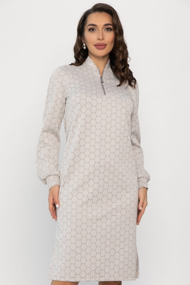 Платье Изящный образ (бежевое) П13750-19М