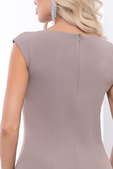 Платье футляр "Основной инстинкт" (кофе с молоком) П6765