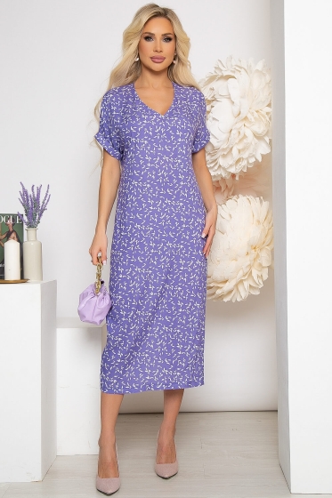 Платье "Герда" (васильковое) П3862