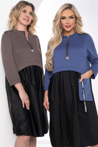 Платье "Таира" (джинс) П8304