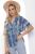 Блуза "Бэри Леди" синяя Б10278 Блуза "Бэри Леди" синяя Б10278