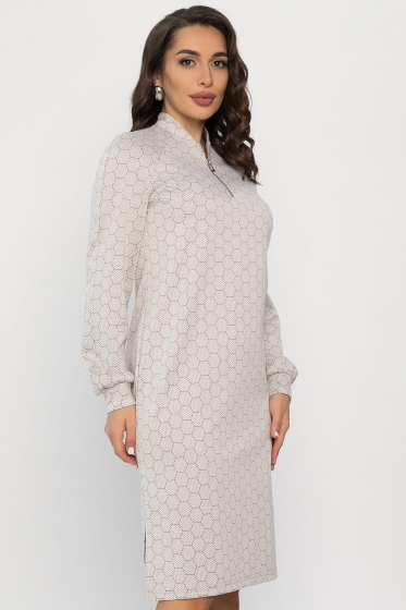 Платье Изящный образ (бежевое) П13750-19М