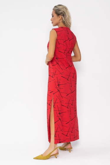 Платье Дария (красное) П13479-1М