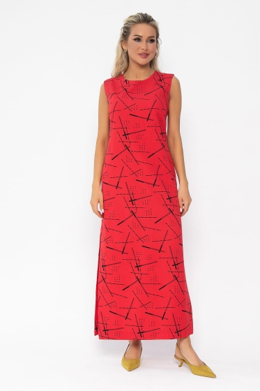 Платье Дария (красное) П13479-1М