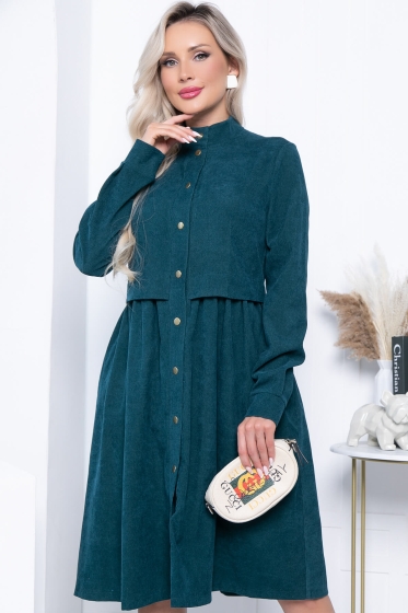 Платье "Муза" (изумруд) П4116
