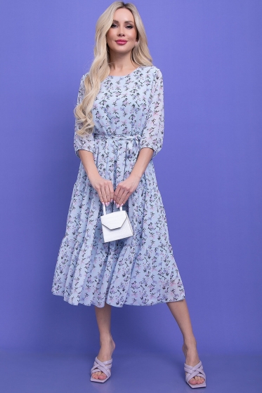 Платье "Виталина" (сирень) П6072