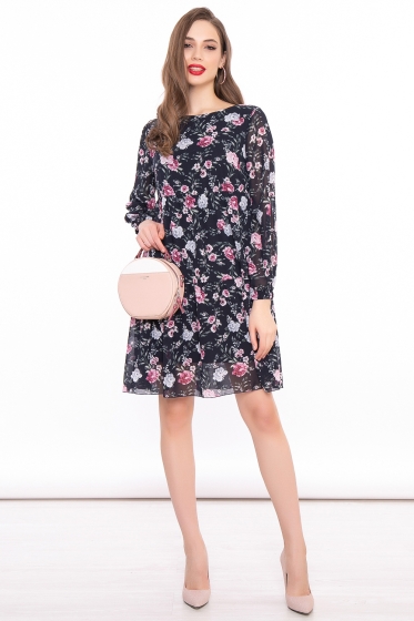Платье "Джози" (цветы) П3064
