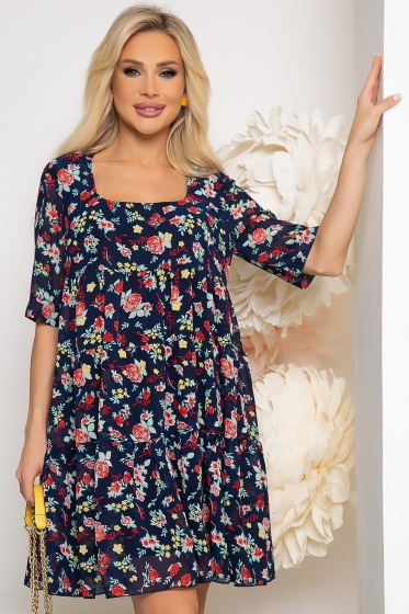 Платье "Милее всех" (цветочный рай) П3802