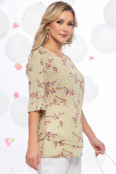 Джемпер "Очарование весны" (олива) Б5436