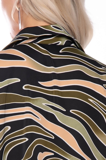 Платье "Сьюзан" (хаки/абстракция) П7789