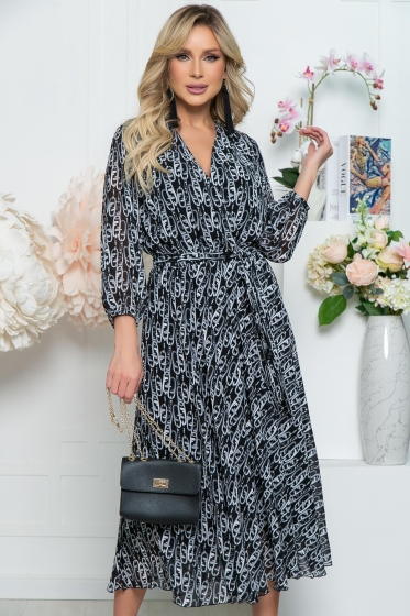 Платье "Леди Шик" (блэк) П5476