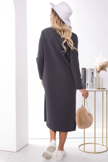 Платье "Уверенный шаг" П7264 (Грей)