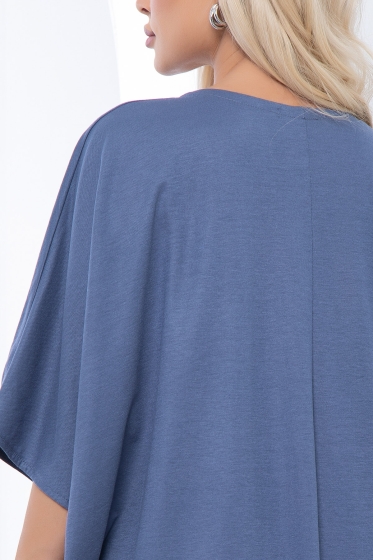 Платье кокон (джинс) П6719