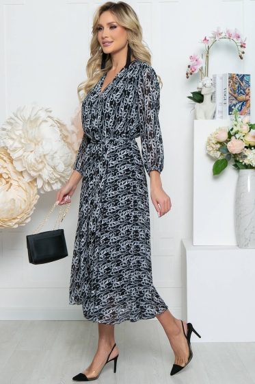 Платье "Леди Шик" (блэк) П5476