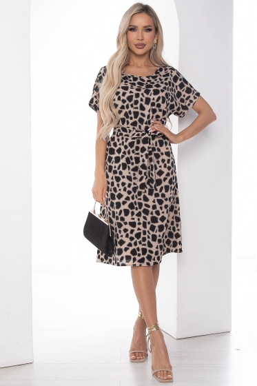 Платье Бренди бежевое П10131